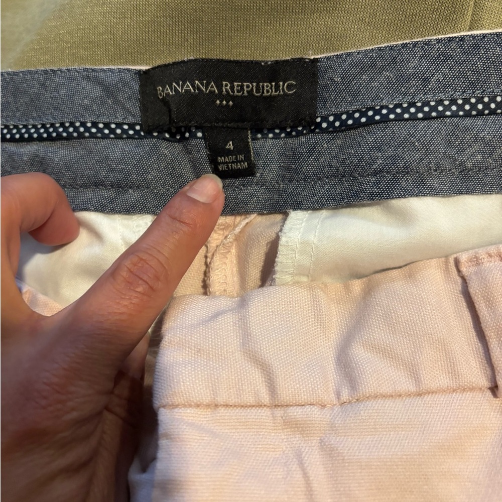 Banana Republic Women’s Size 4 Shorts Light Pink Spring Summer Classic Travel - Picture 5 of 6